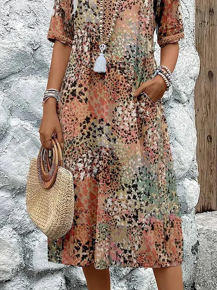 NARELLE | FLORAL MIDI DRESS