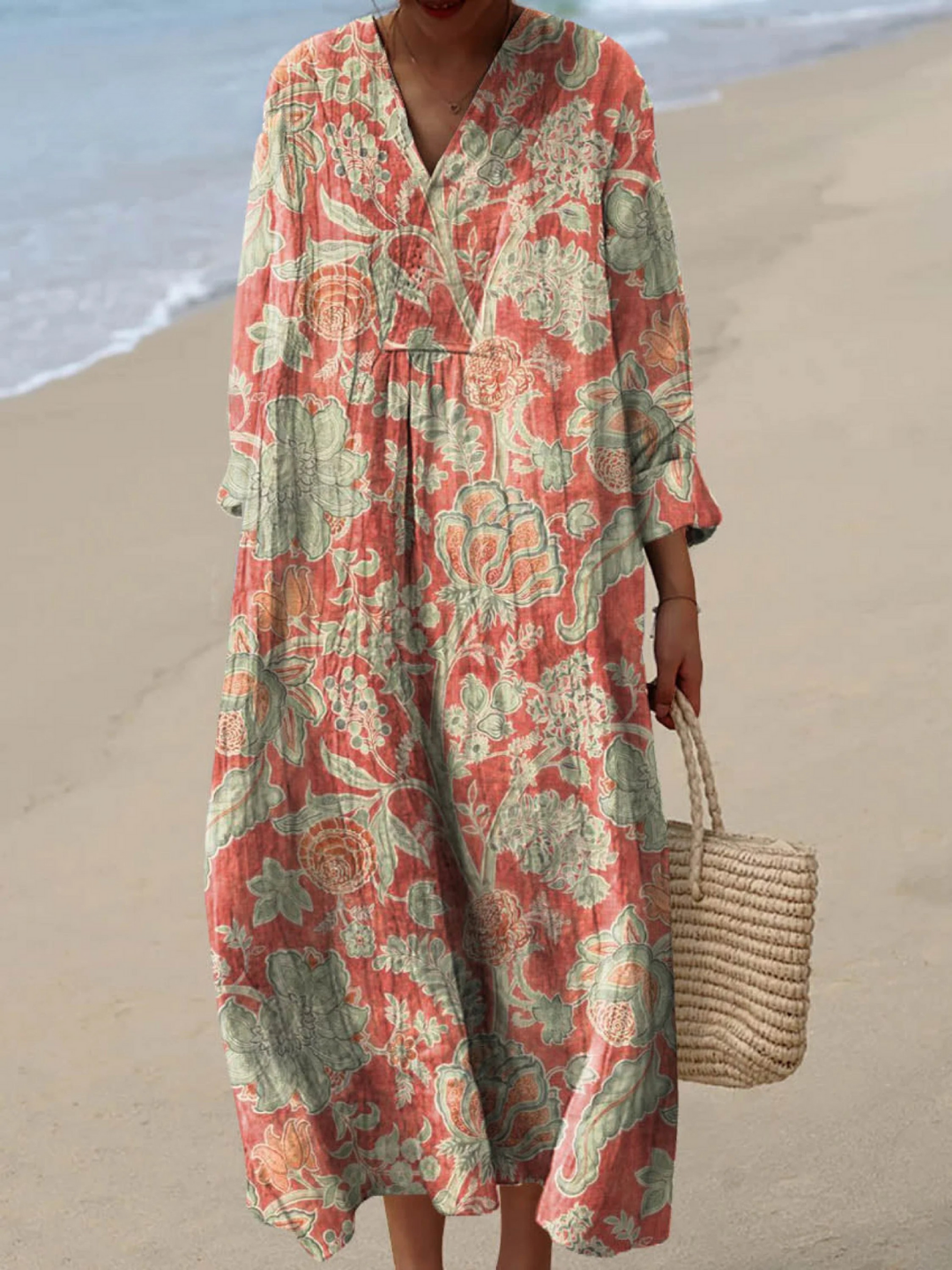 LIS | VINTAGE LOVELY FLORAL ART PRINT DRESS