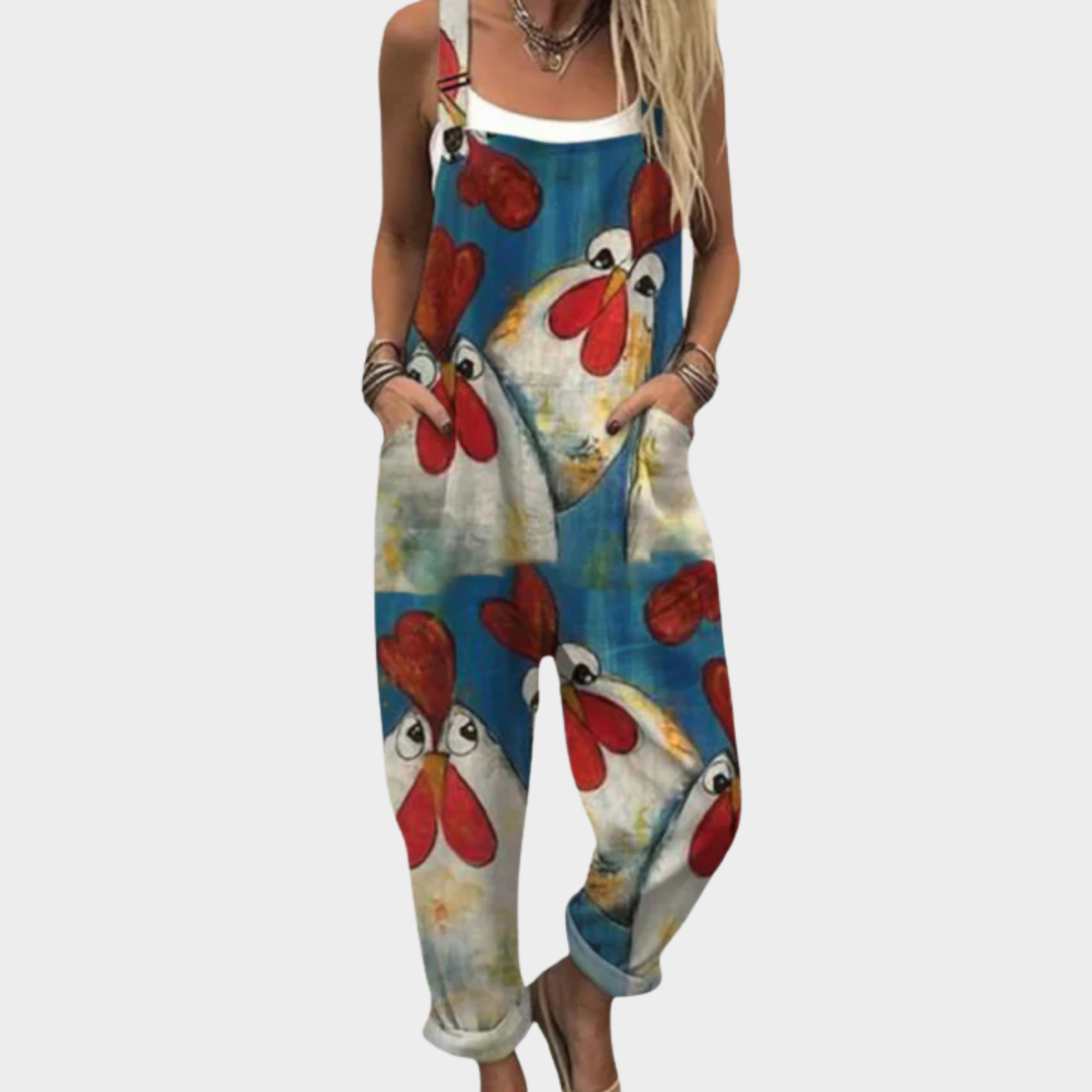 RELAXED DUNGAREE JUMPSUIT