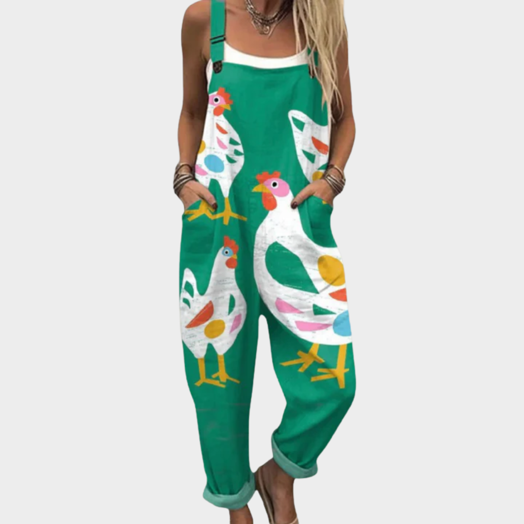RELAXED DUNGAREE JUMPSUIT