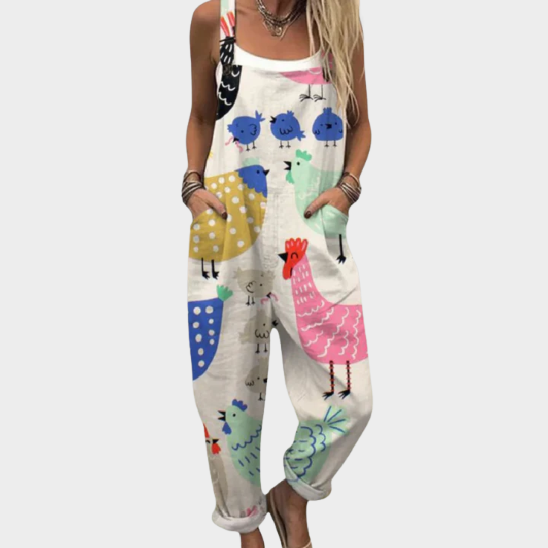 RELAXED DUNGAREE JUMPSUIT