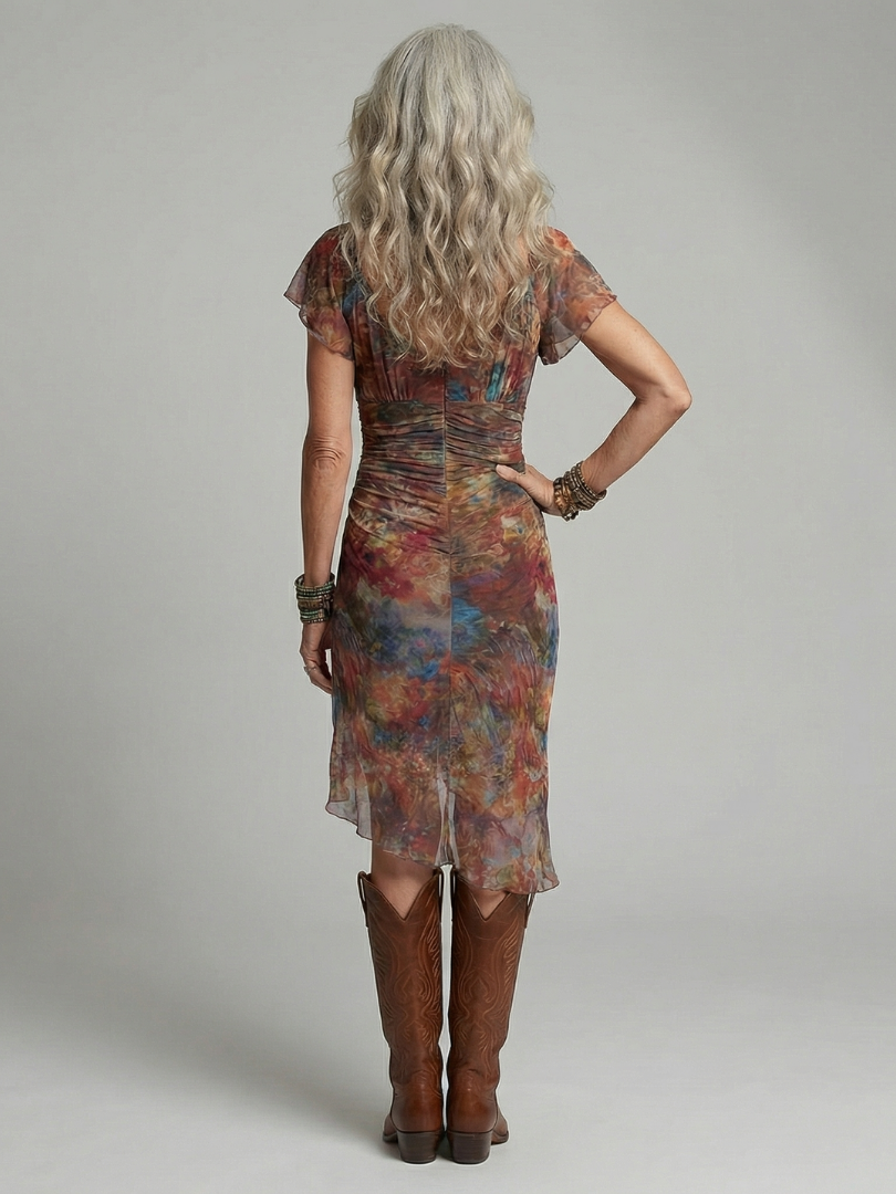 AERIS | QUIET HALTER MIDI DRESS