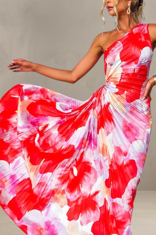 ADELINE | VIBRANT TROPICAL EVENING DRESS