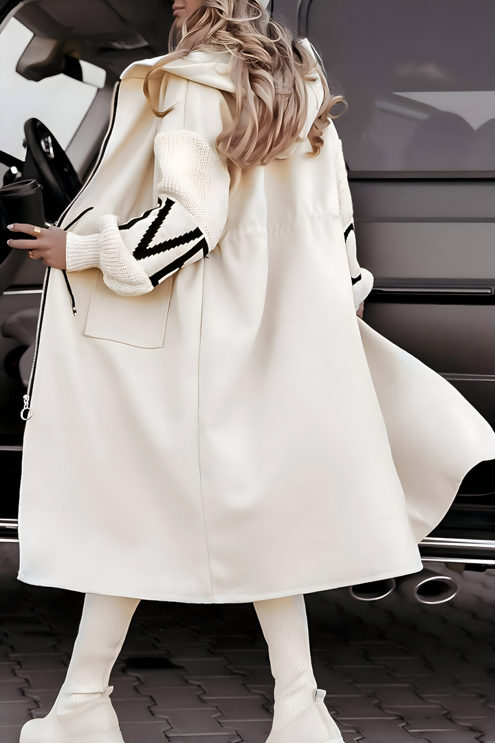 Women’s Coatigan – Elegant Hooded Design, Timeless & Versatile