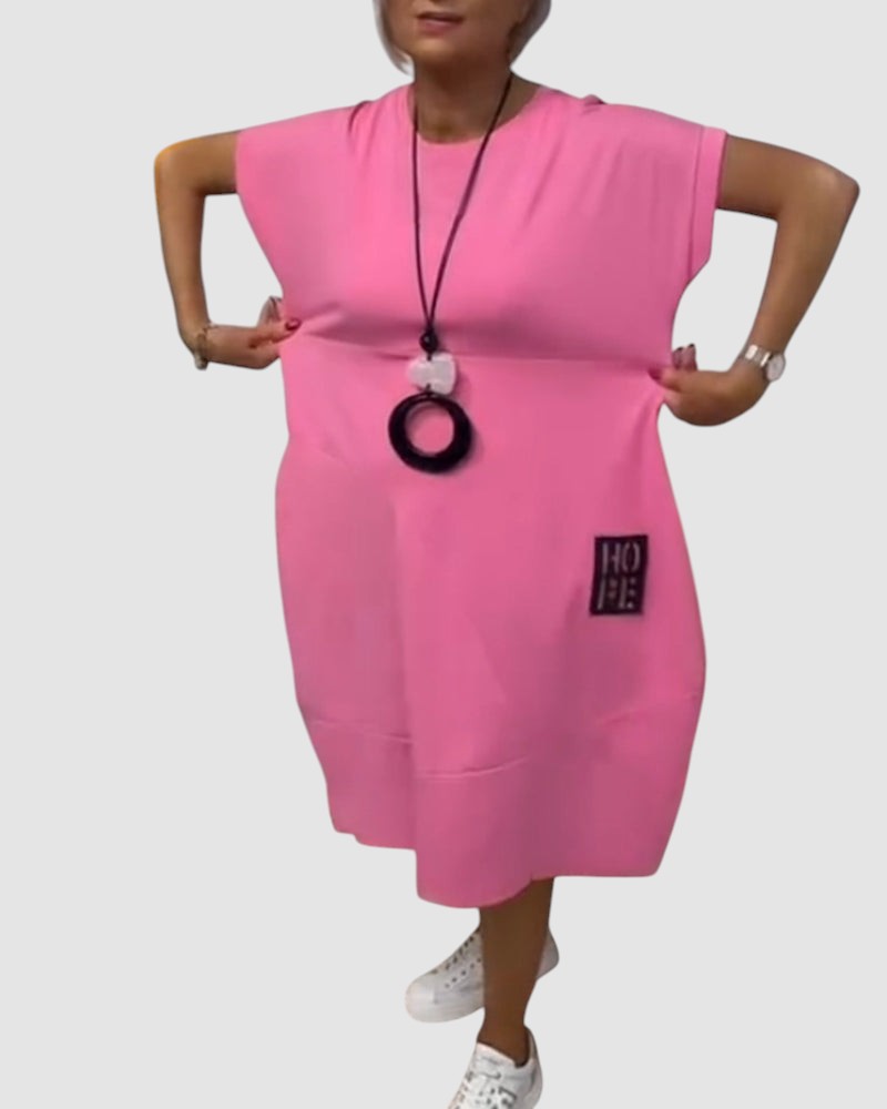 NOELLE | RELAXED POCKET MIDI DRESS