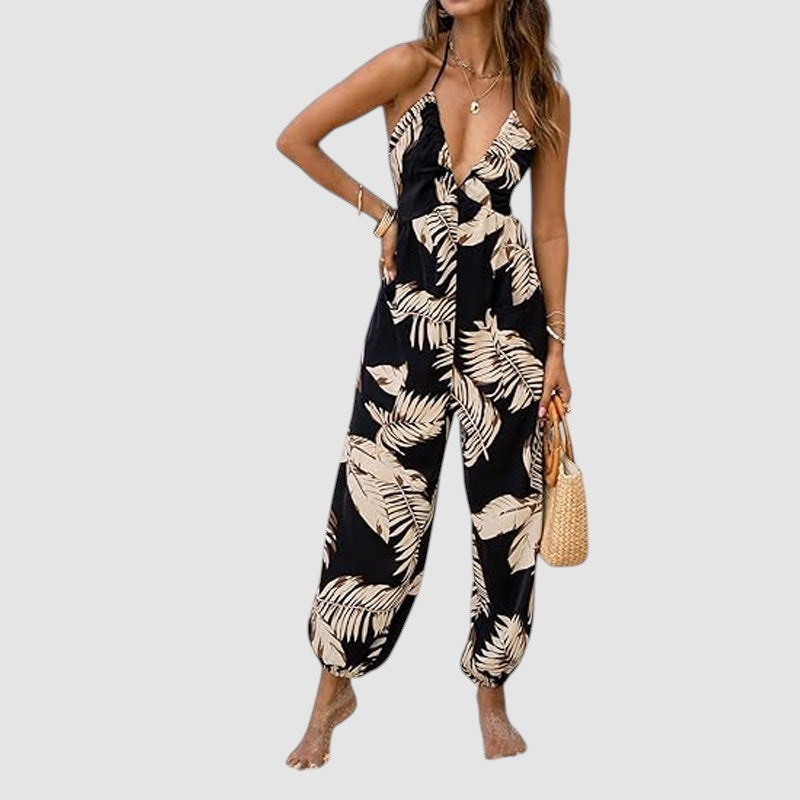BARBARA | BACKLESS WIDE-LEG JUMPSUIT