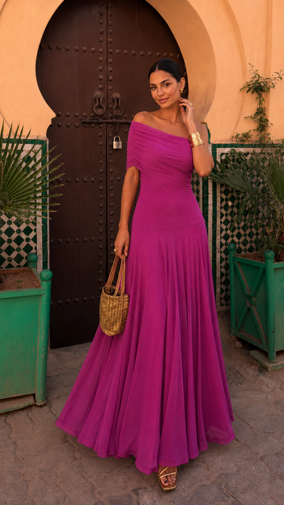 VALERIA | VIBRANT EVENING SLIP DRESS