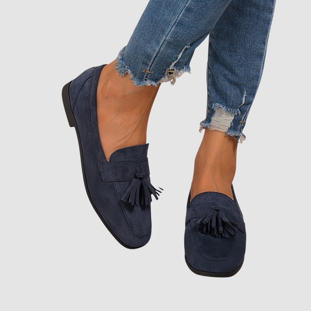 EDMONDA | ORTHOPAEDIC NAVY LOAFERS