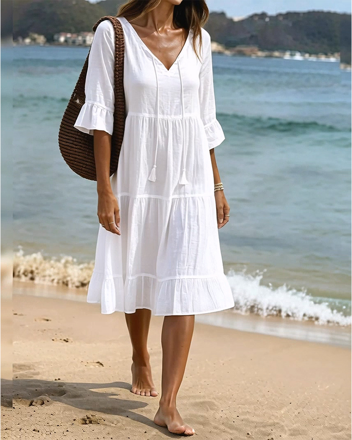 MARTHA | TIE-WAIST A-LINE DRESS