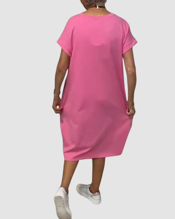 NOELLE | RELAXED POCKET MIDI DRESS