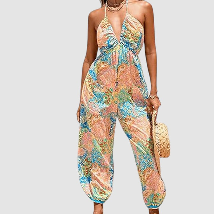 BARBARA | BACKLESS WIDE-LEG JUMPSUIT