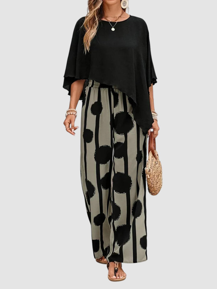 SABRIA | PRINTED WIDE LEG TWO PIECE SET