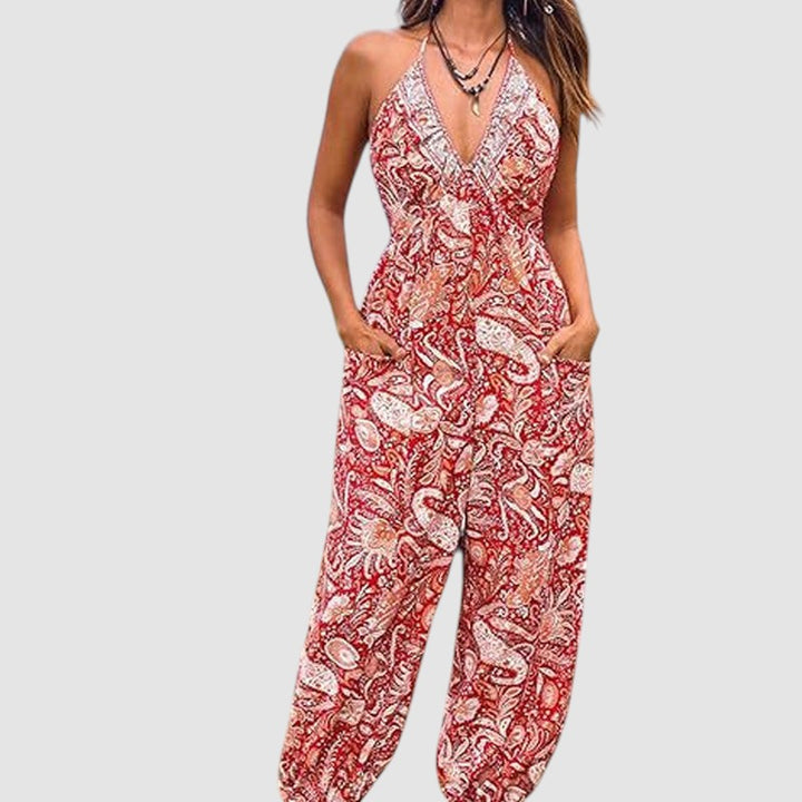BARBARA | BACKLESS WIDE-LEG JUMPSUIT