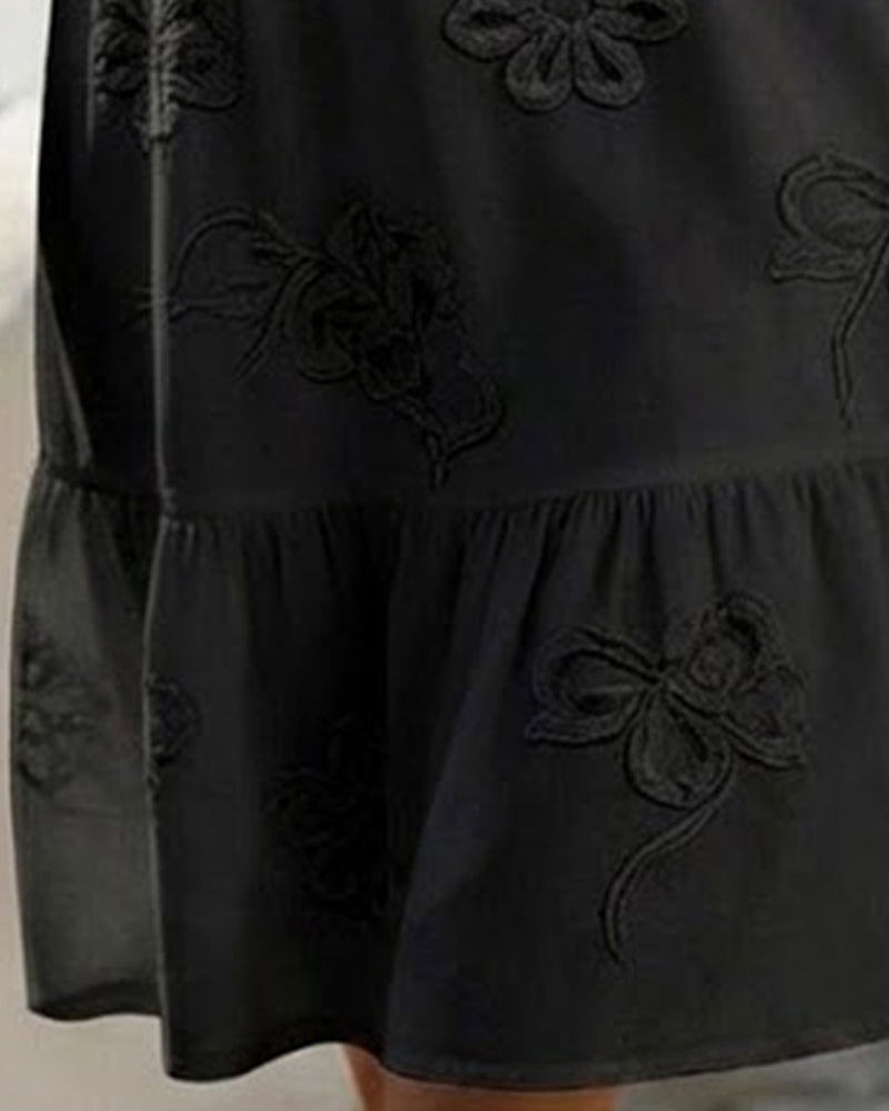 PAIGE | FLORAL PUFF SLEEVE DRESS