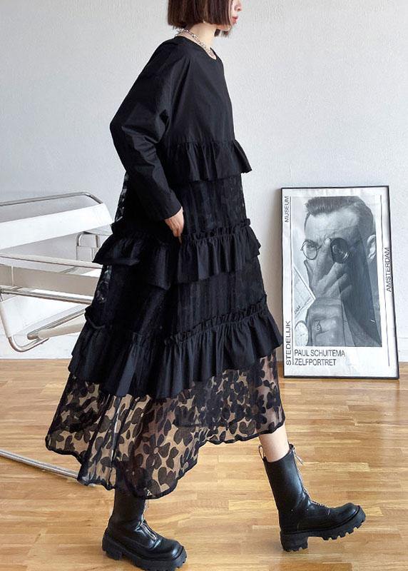 ELARA | RUFFLE LACE DRESS
