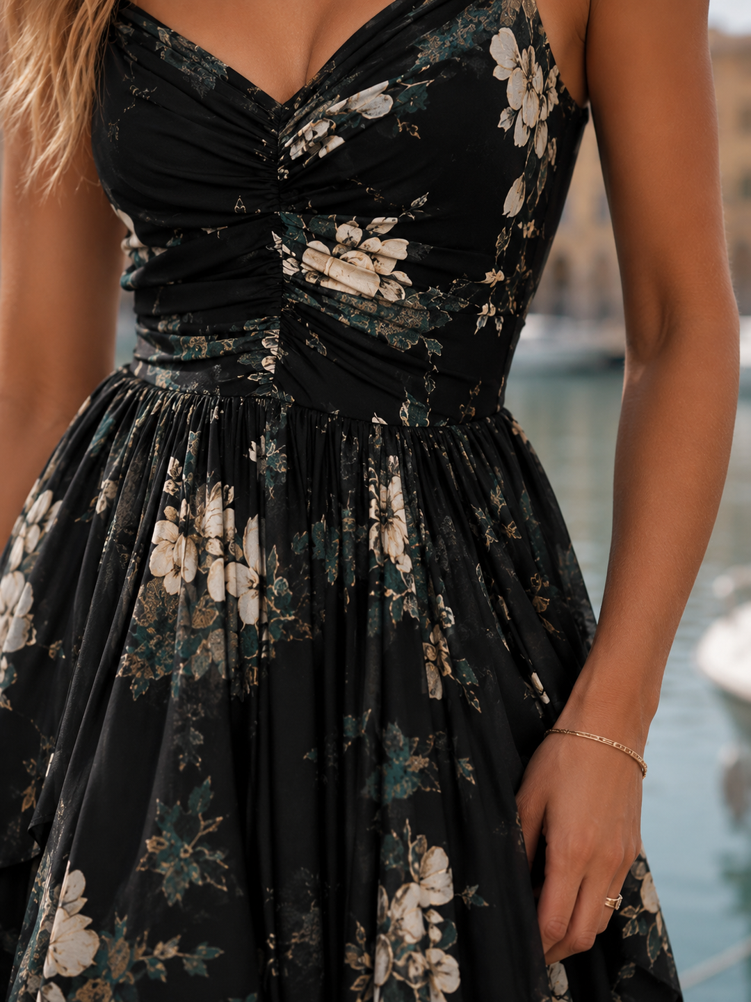 GRACE | RUFFLE EVENING MAXI DRESS