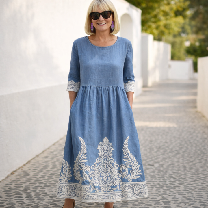 NELLY | MAXI DRESS - FLORAL PATTERN