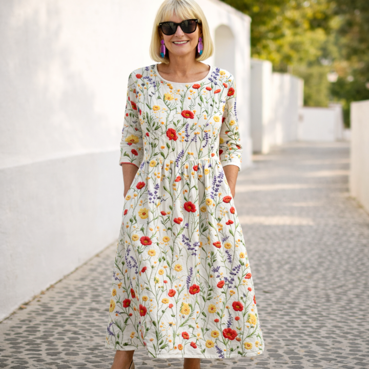 NELLY | MAXI DRESS - FLORAL PATTERN