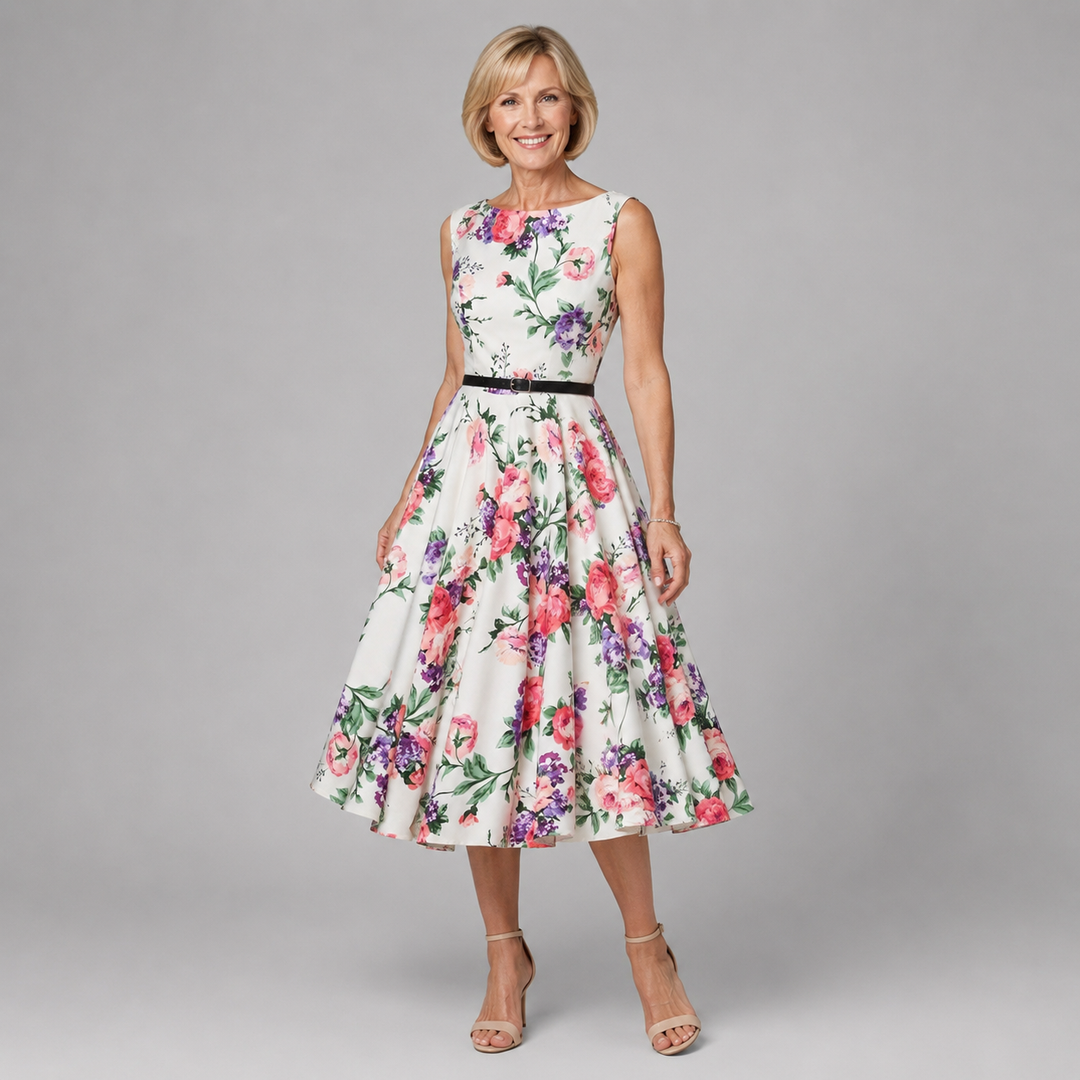 RITA | FLORAL VINTAGE SWING DRESS