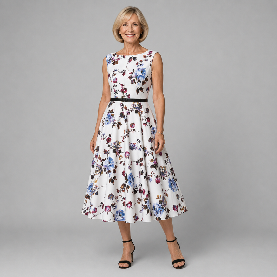 RITA | FLORAL VINTAGE SWING DRESS