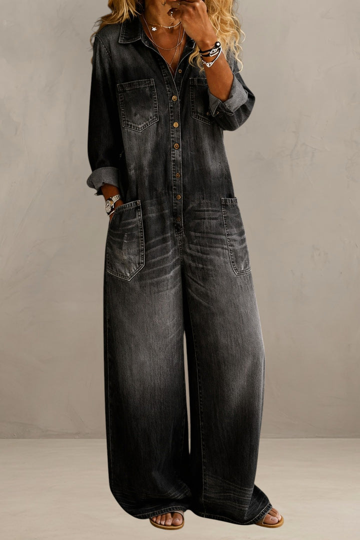 ADELINA | CASUAL DENIM JUMPSUIT