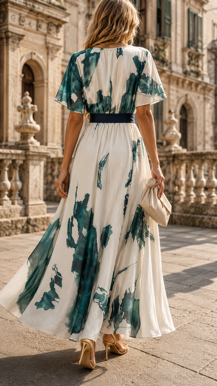 AMELIA | FLOWING HALTER SUMMER DRESS