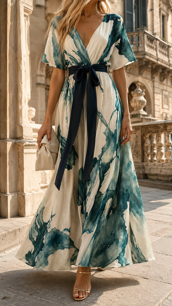 AMELIA | FLOWING HALTER SUMMER DRESS