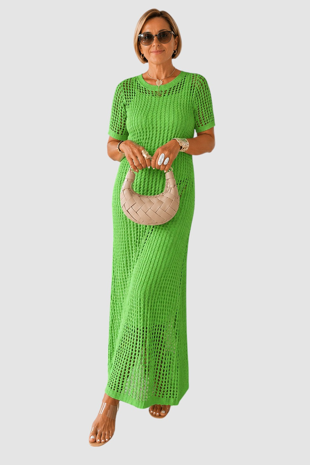 LARA | LAYERED CUT-OUT MAXI DRESS