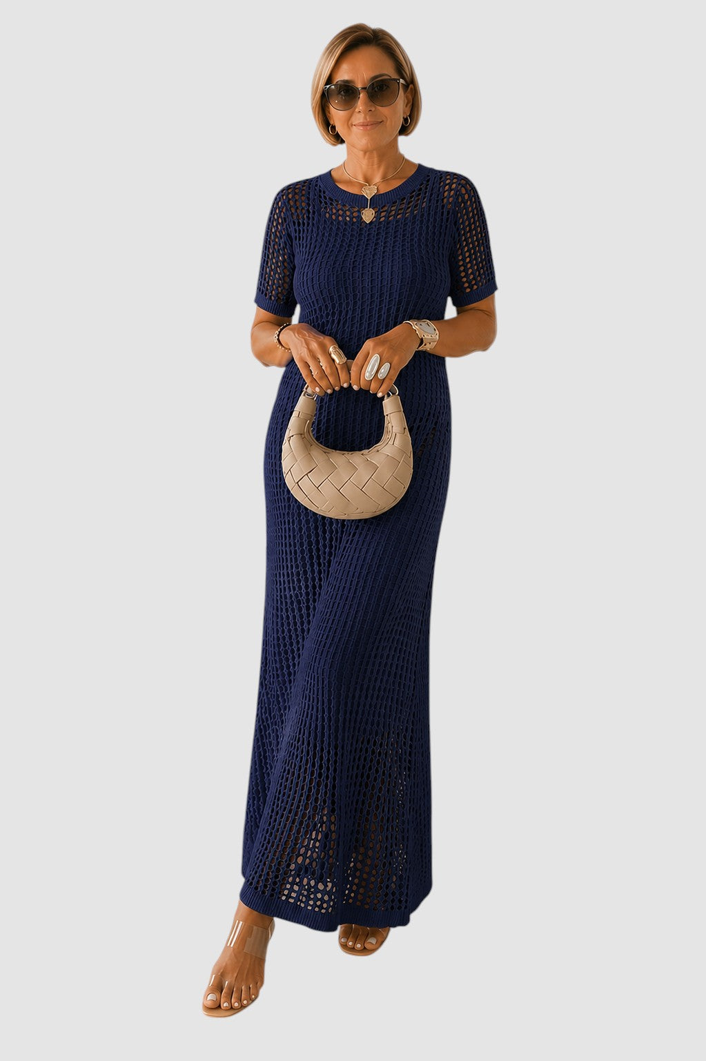 LARA | LAYERED CUT-OUT MAXI DRESS