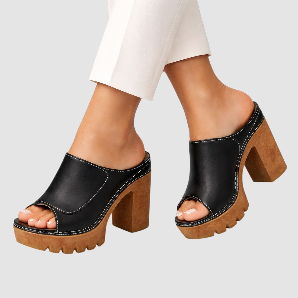 LOUISE | PLATFORM MULE SANDALS