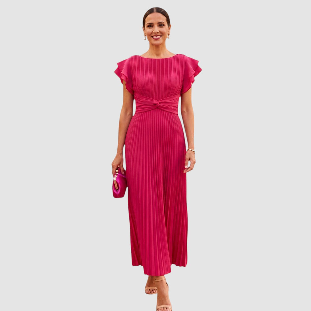 SERAPHINA | PLEATED MAXI OCCASION DRESS
