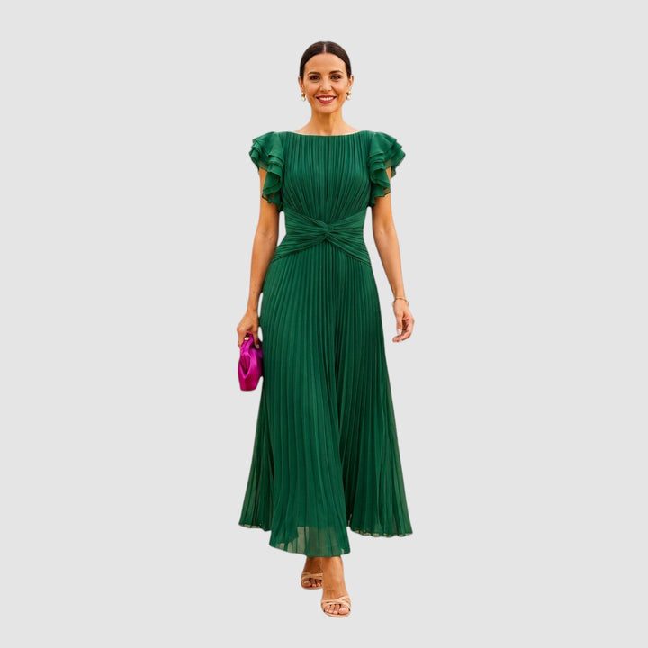 SERAPHINA | PLEATED MAXI OCCASION DRESS