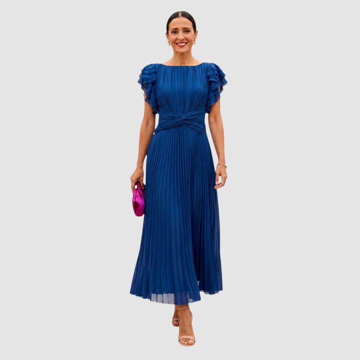 SERAPHINA | PLEATED MAXI OCCASION DRESS