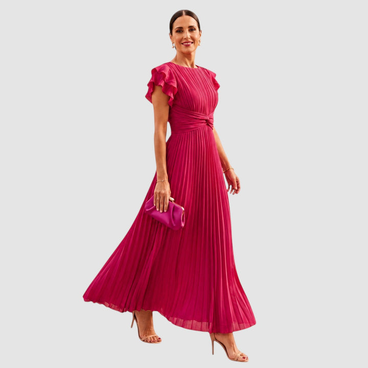 SERAPHINA | PLEATED MAXI OCCASION DRESS