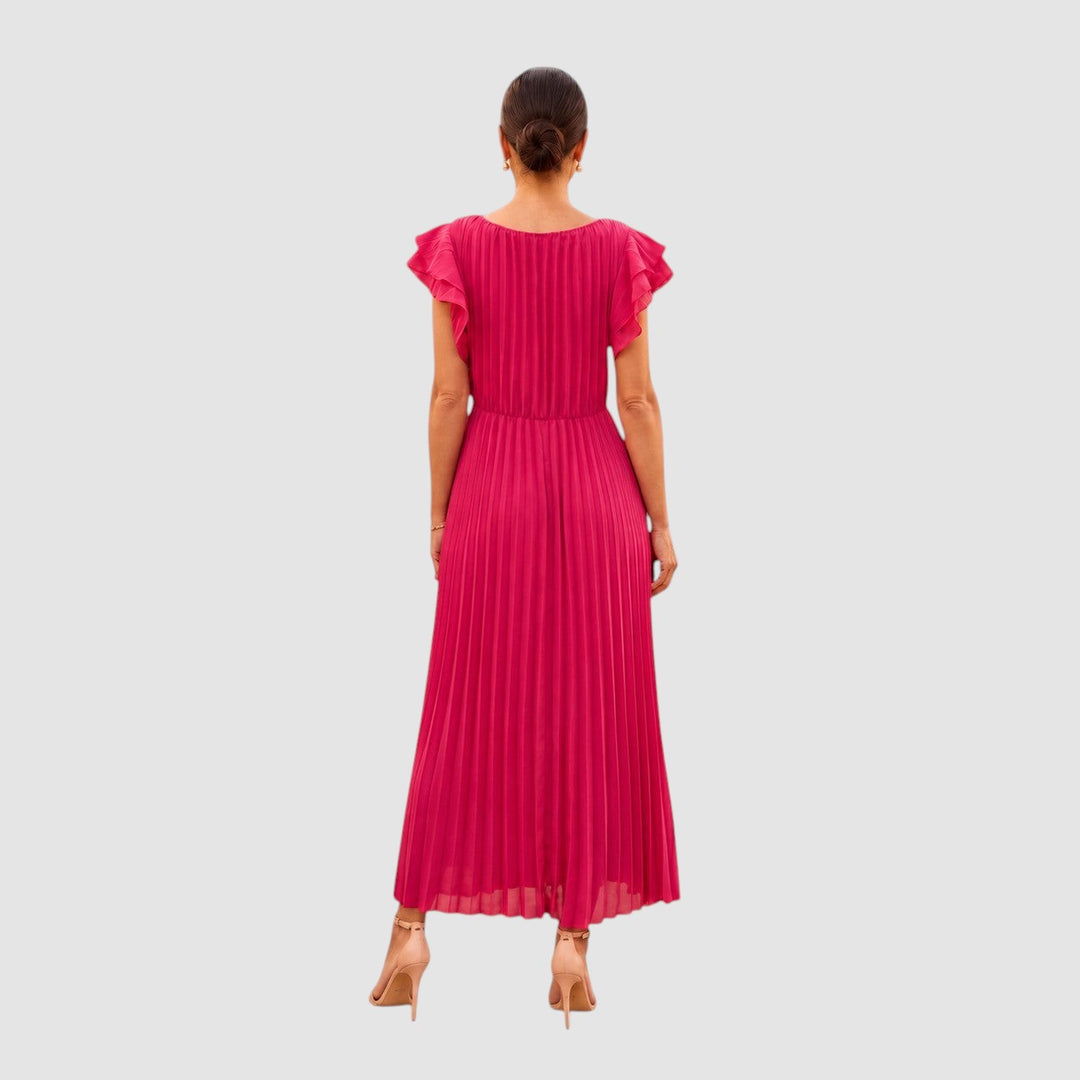 SERAPHINA | PLEATED MAXI OCCASION DRESS