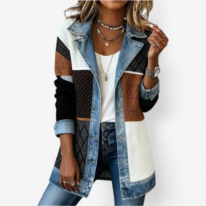 CHRISTINE | DENIM MIX JACKET