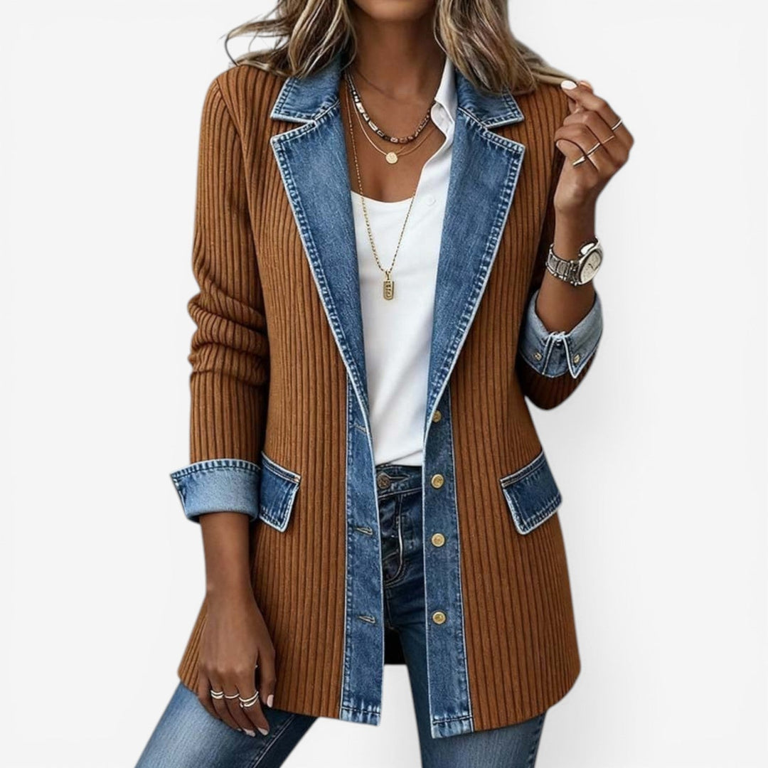 CHRISTINE | DENIM MIX JACKET