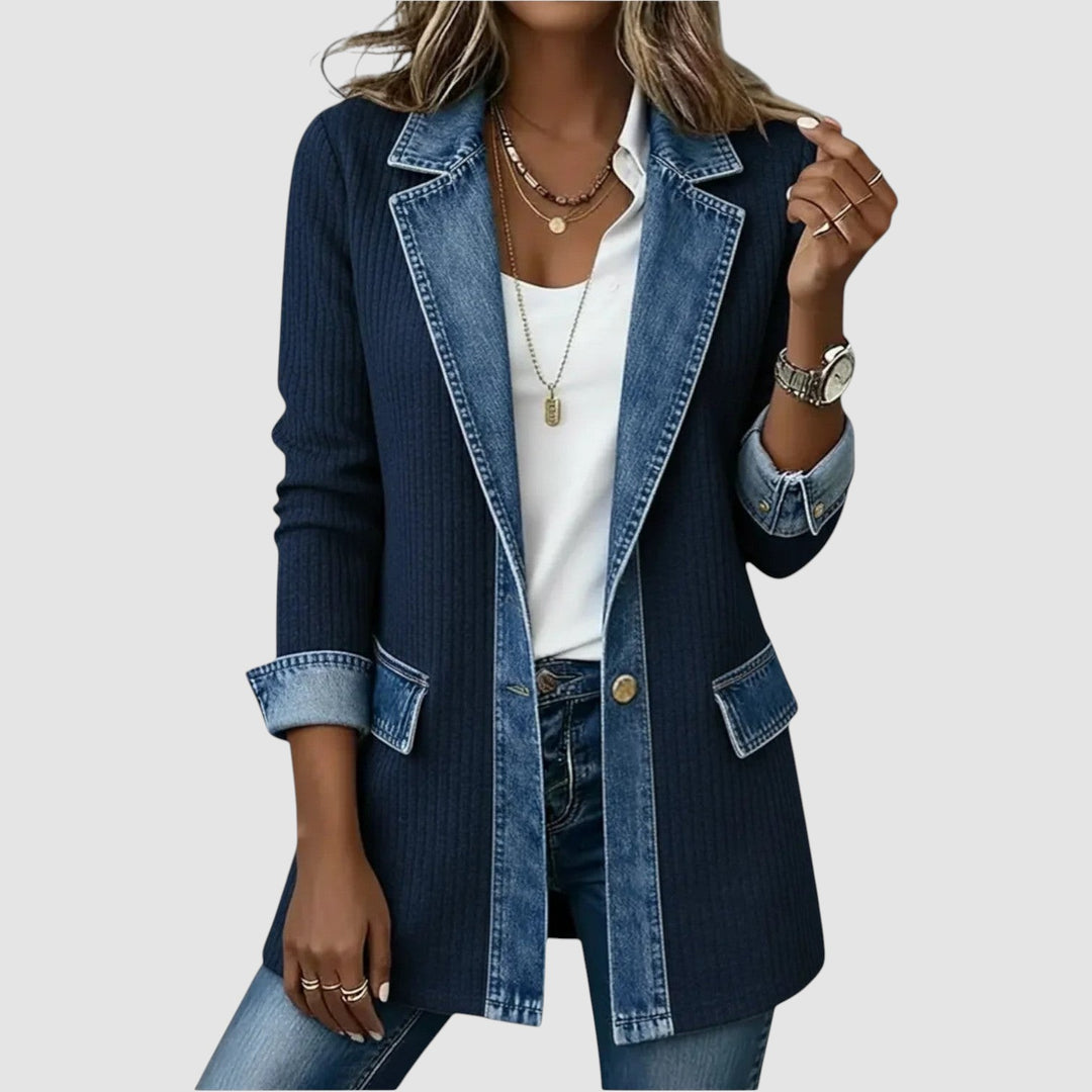 CHRISTINE | DENIM MIX JACKET