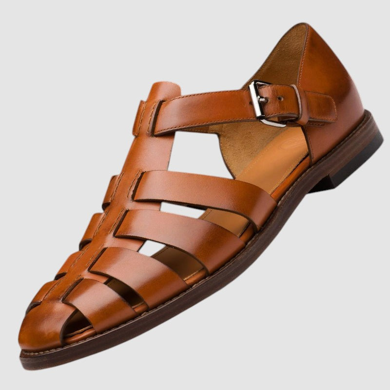 FELIX | LEATHER FISHERMAN SANDALS