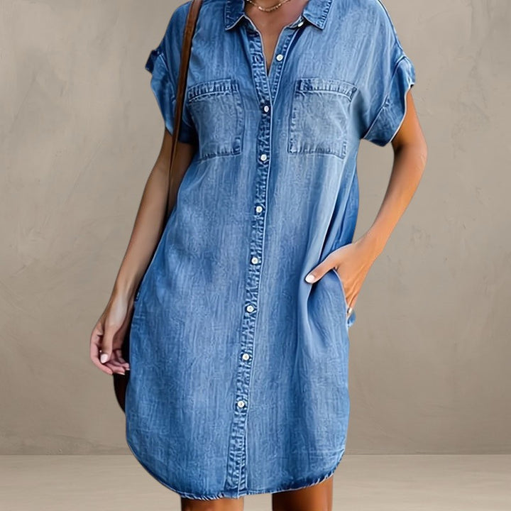 BRIDGET | SHIRT DRESS WITH BUTTONS