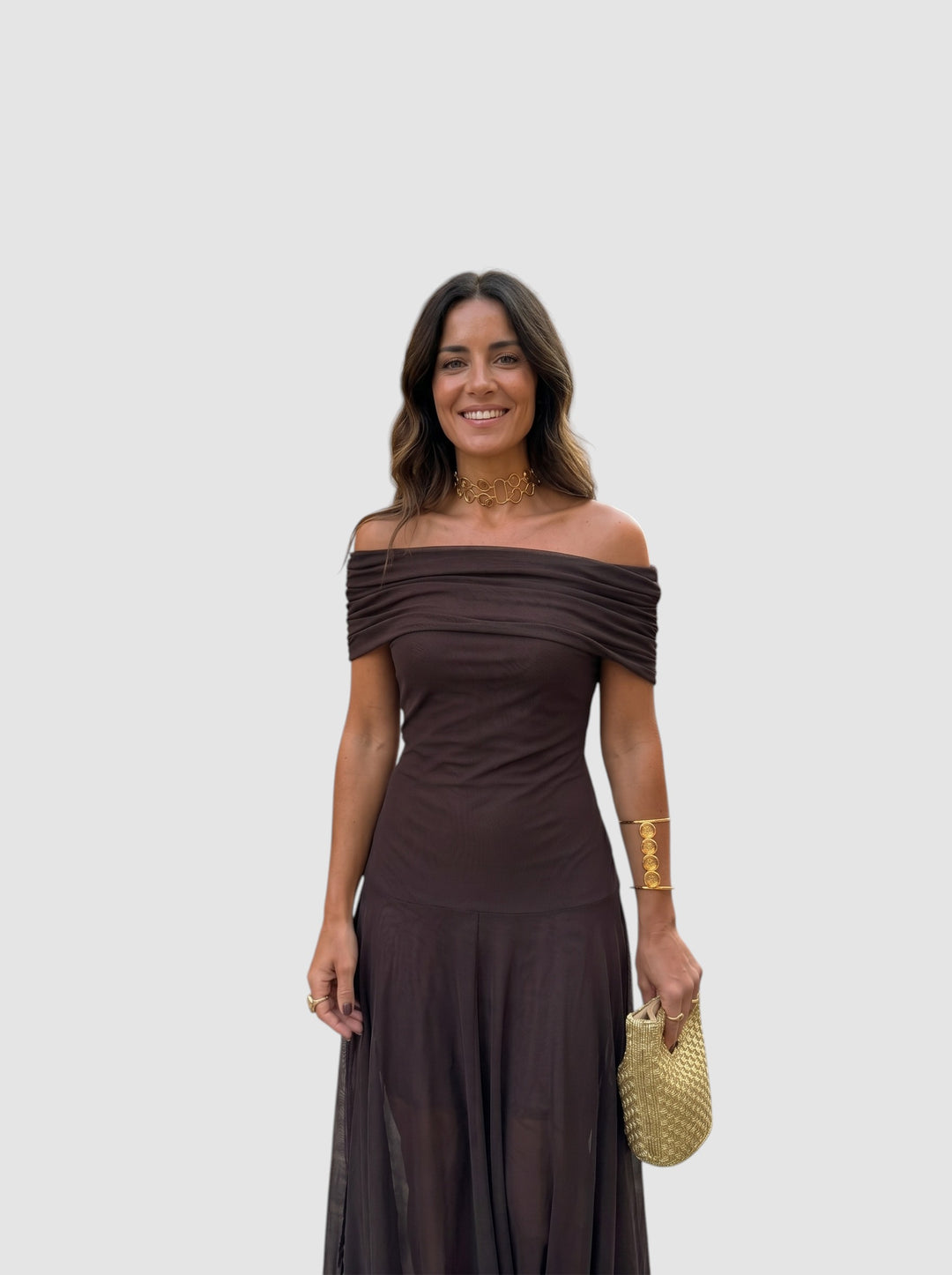 CARLA | OFF-SHOULDER MAXI DRESS