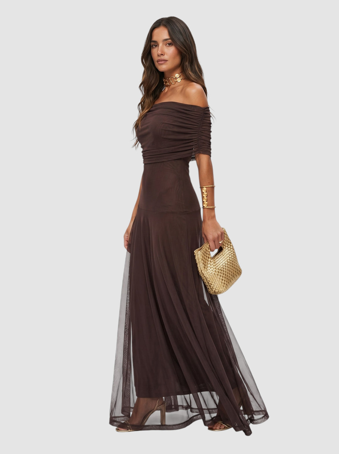 CARLA | OFF-SHOULDER MAXI DRESS