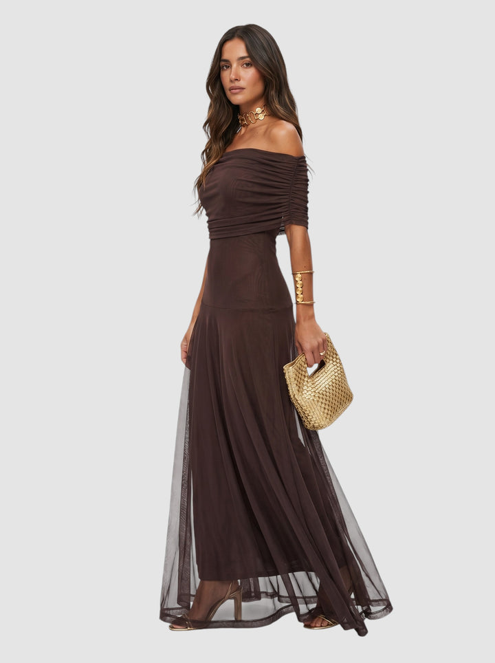 CARLA | OFF-SHOULDER MAXI DRESS