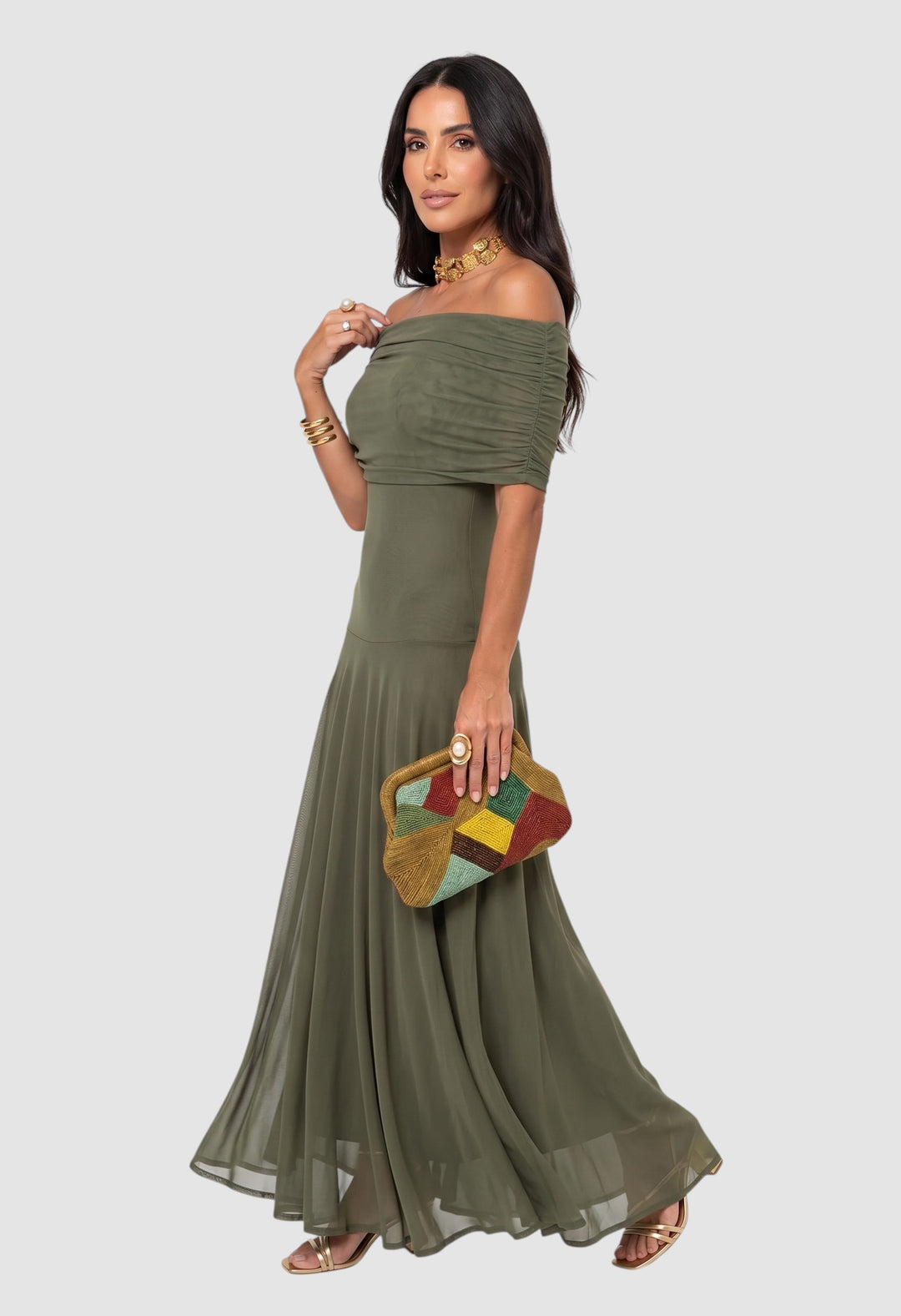 CARLA | OFF-SHOULDER MAXI DRESS