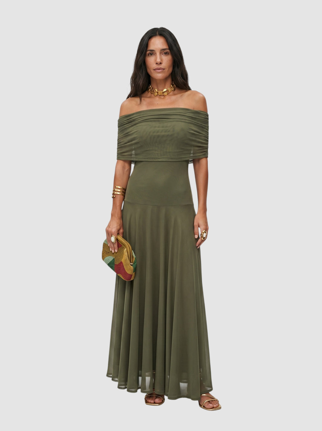CARLA | OFF-SHOULDER MAXI DRESS