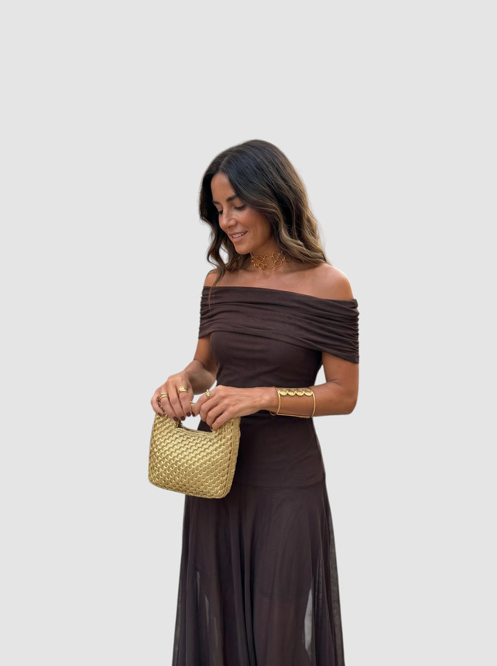 CARLA | OFF-SHOULDER MAXI DRESS