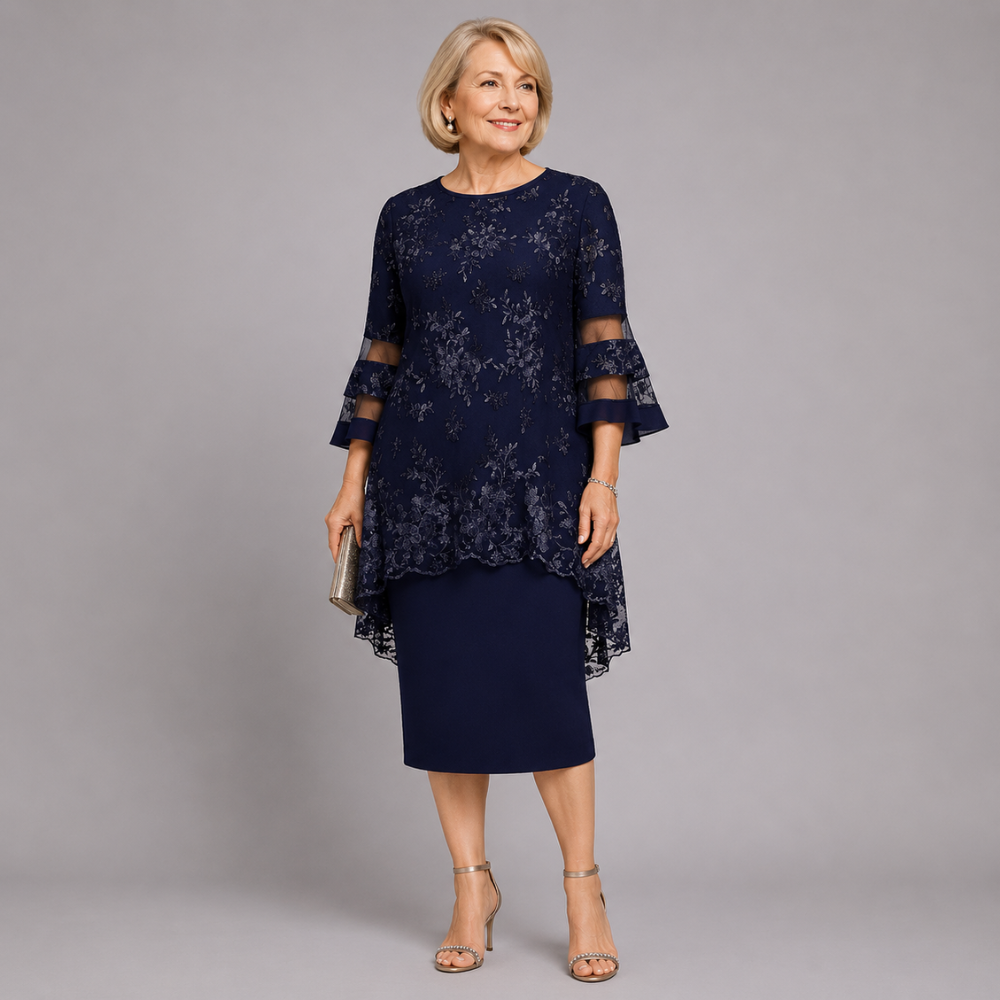MABEL | EMBROIDERED OCCASION MIDI DRESS