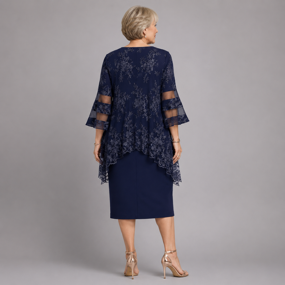 MABEL | EMBROIDERED OCCASION MIDI DRESS