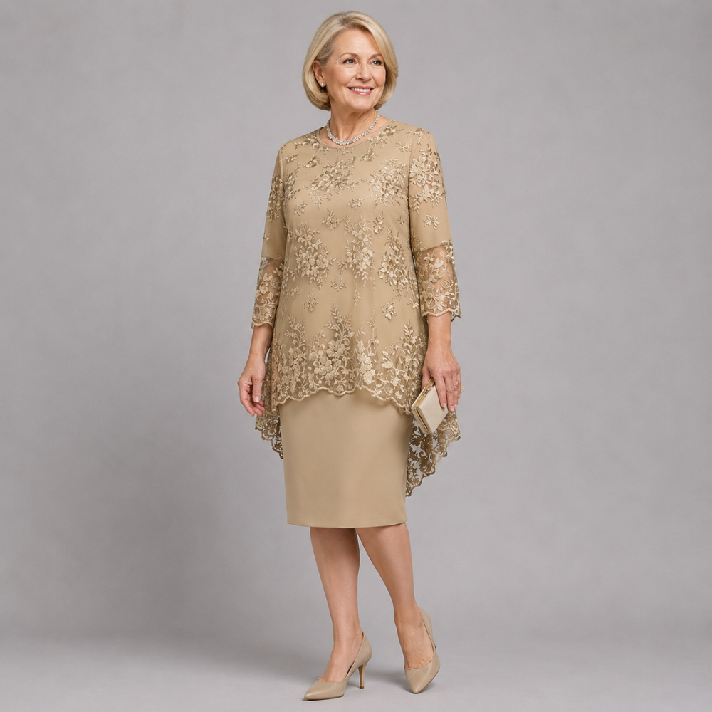 MABEL | EMBROIDERED OCCASION MIDI DRESS