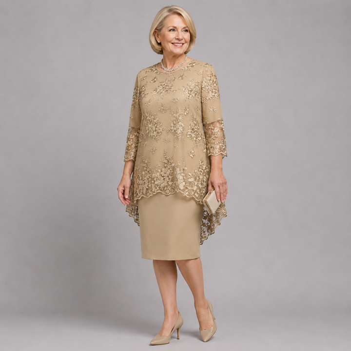 MABEL | EMBROIDERED OCCASION MIDI DRESS